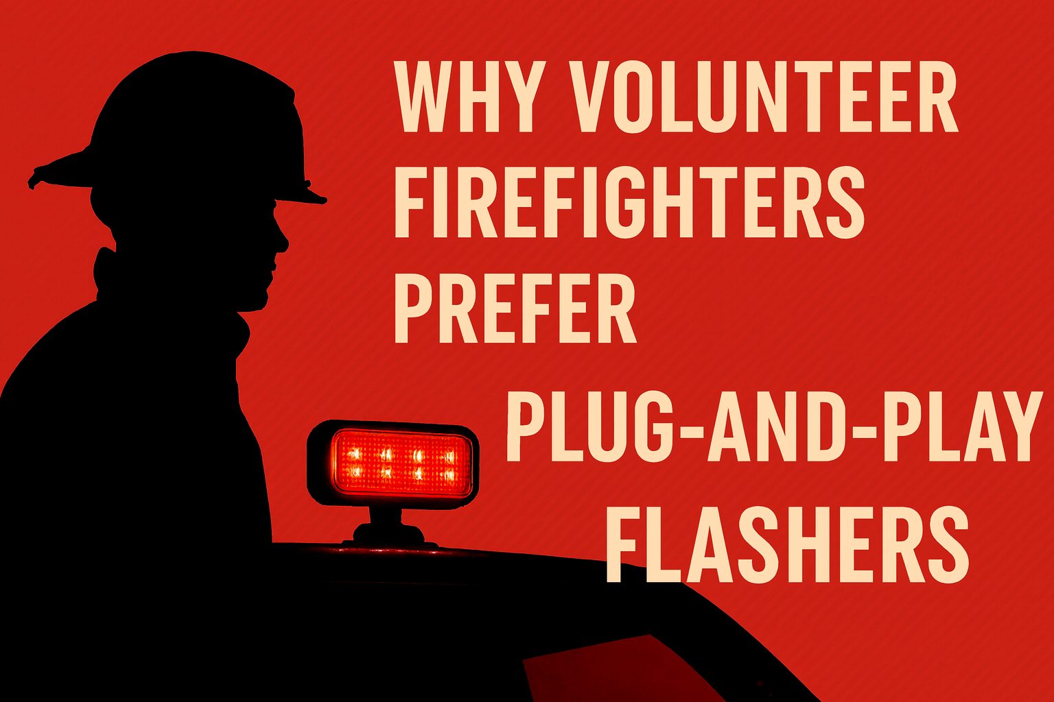 Why Volunteer Firefighters Prefer Plug-and-Play Flashers