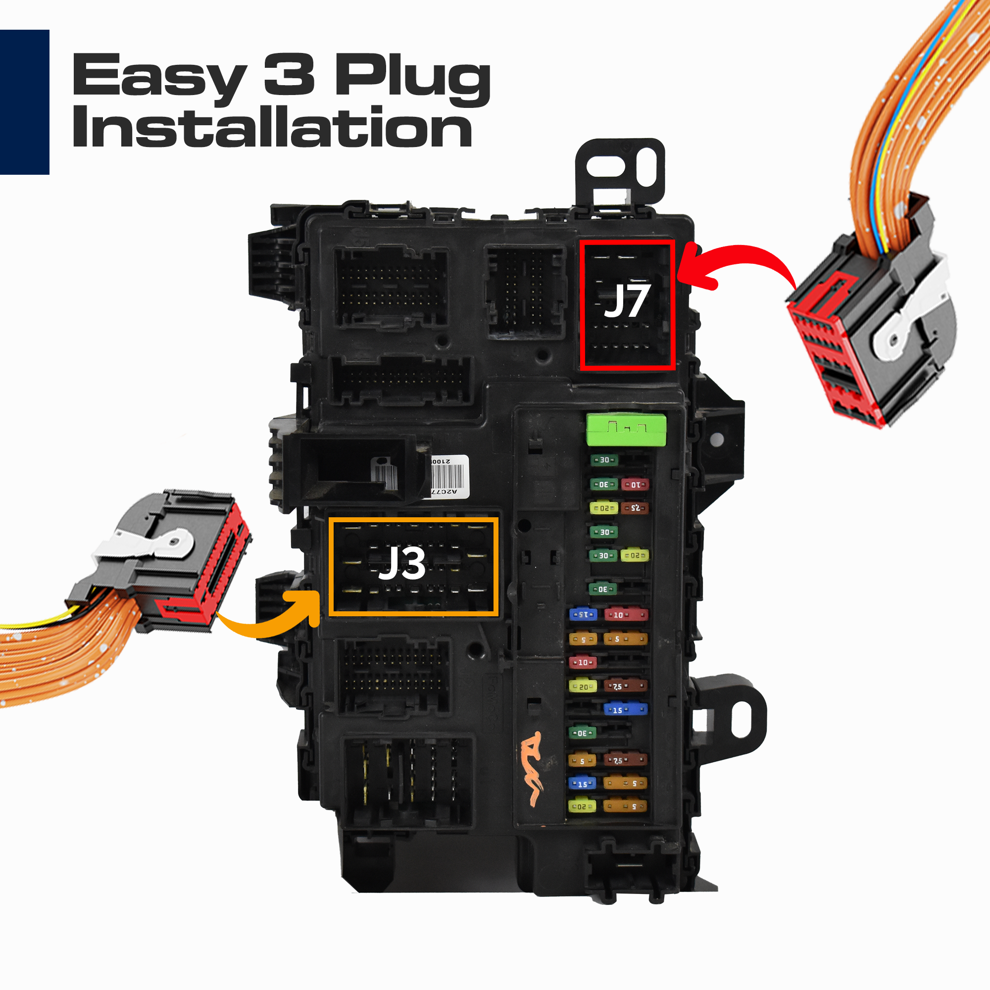 Z-Flash BCM for Ford w/Headlight Flasher 3 Plug Installation