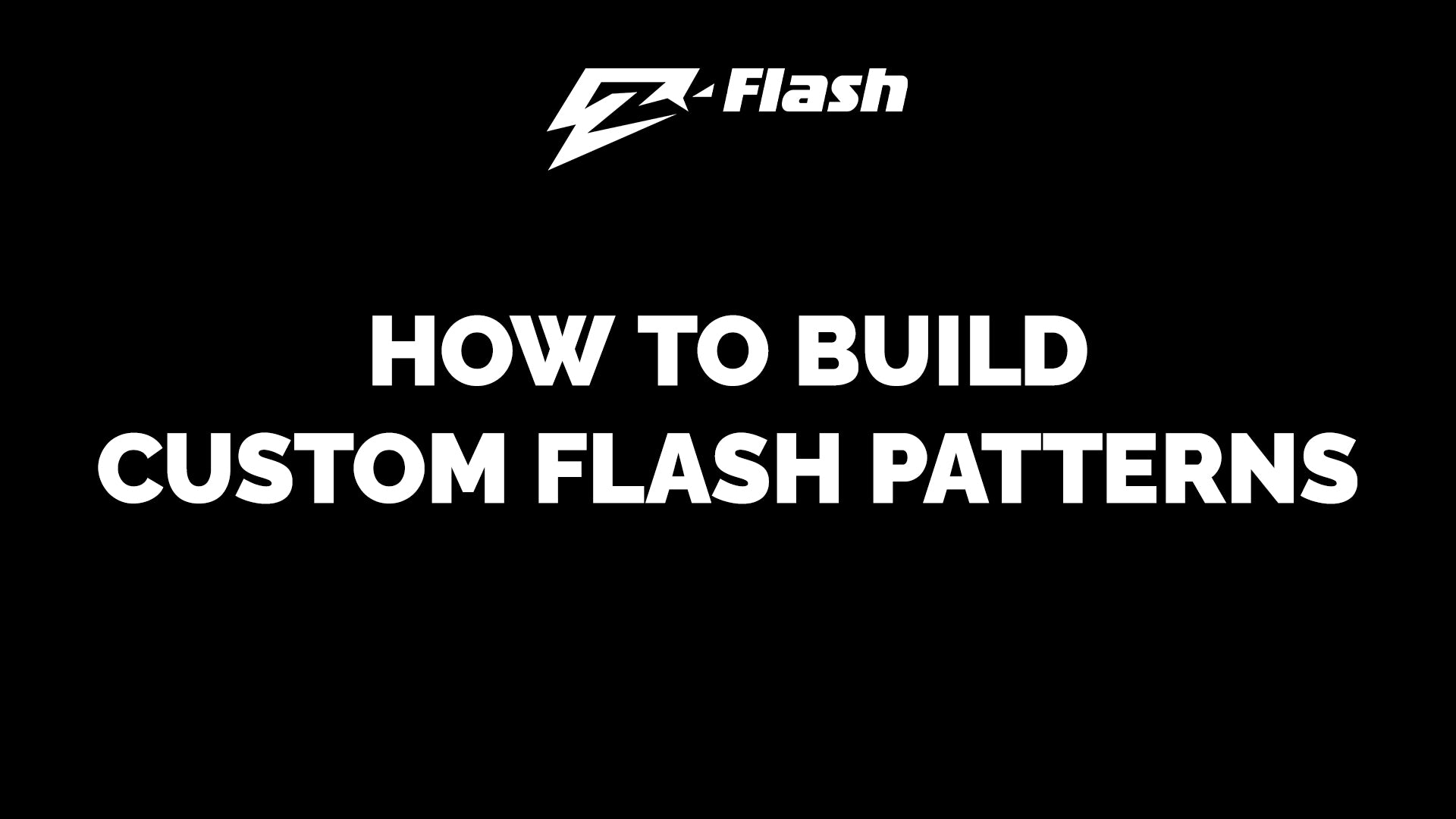 How to build custom Z-Flash Patterns